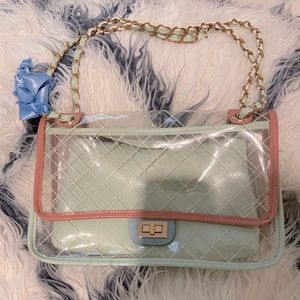 Clear shoulder bag, medium size